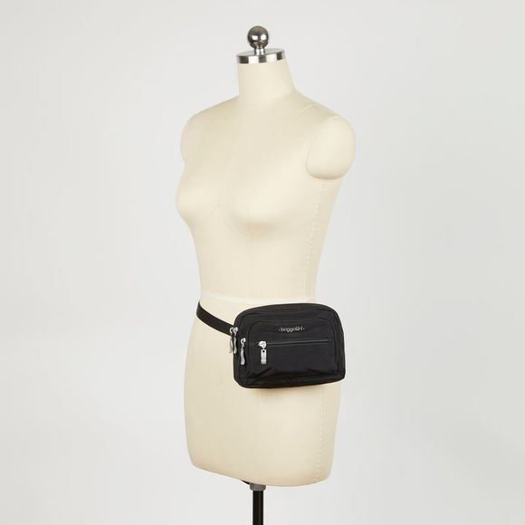 Baggallini Women's Triple Zip Convertible Crossbody Bag - Water-Repellent, With Removable Strap
